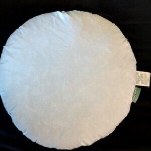 Comfy Down 95% Feather 5% Down, Round Decorative Pillow Insert, Sham Stuffer 16"